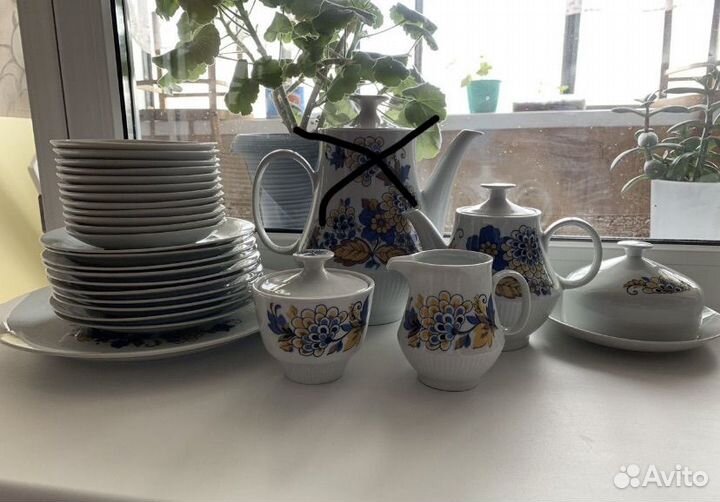 Чайно кофейный сервиз гдр