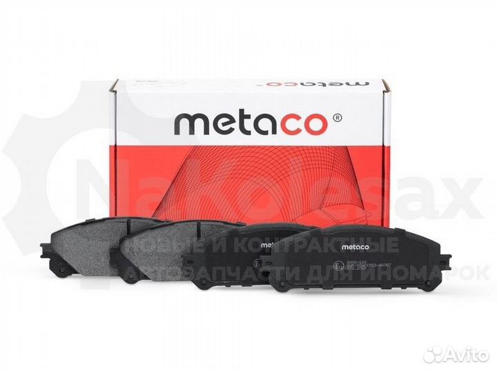 Колодки тормозные передние к-кт Metaco 3000-120