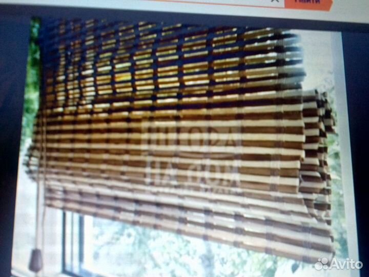Штора римская бамбук
