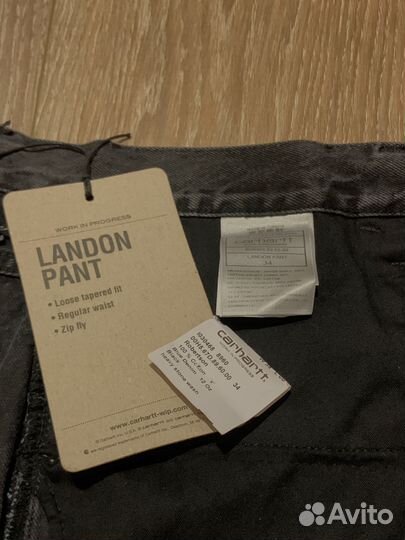 Джинсы carhartt wip landon