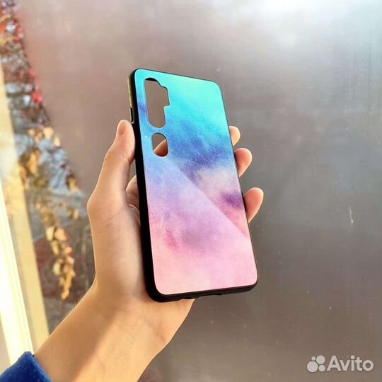 Стеклянный чехол для Xiaomi Mi Note 10 Pro