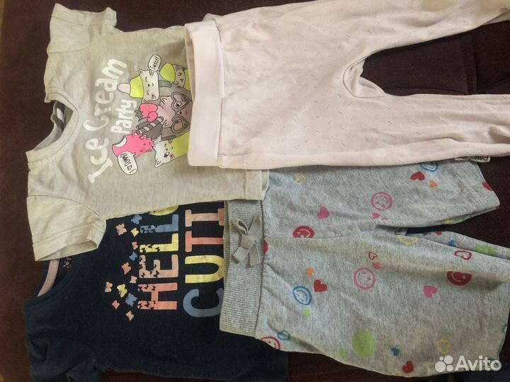 Вещи пакетом на девочку 75-86