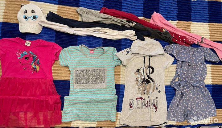 Огромный пакет вещей на девочку