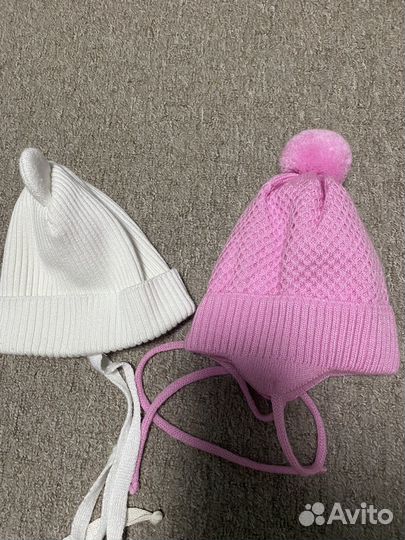 Шапочка для новорожденного весна