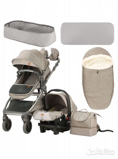 Коляска 3в1 luxmom v8