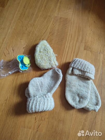 Детские вещи пакетом от 0 до года за пюре Агуша фр