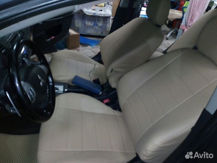 Авточехлы Митсубиси Лансер 10 бежевые