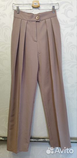 Брюки Chapter One S палаццо высокая талия вискоза