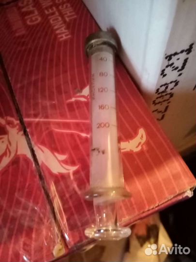Шприц стеклянный СССР
