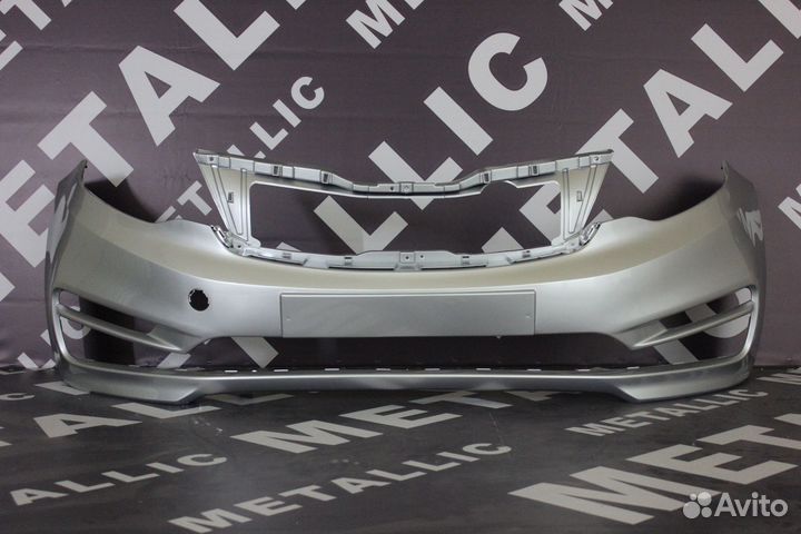 Бампер Киа Рио 2015 г. передний в цвет 3 поколение