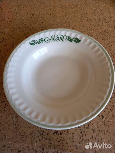 1987г СССР Тарелка мт Министерство торговли