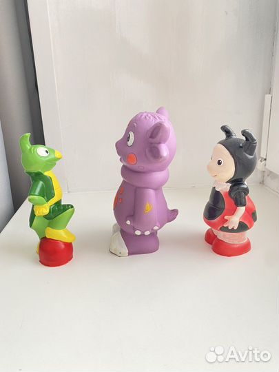Фигурки Лунтик резиновые
