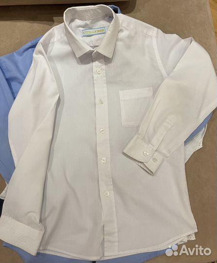 Рубашка школьная для мальчика 129-134