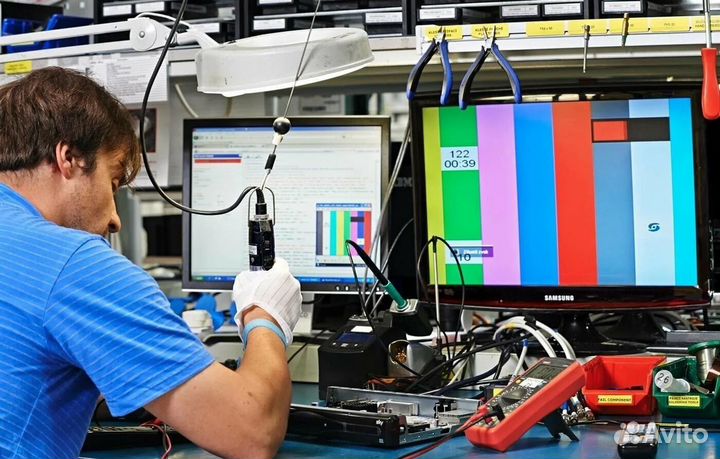 Ремонт телевизоров Настройка частник выезд