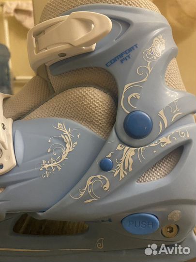 Коньки для девочки размер 34-37 спортмастер