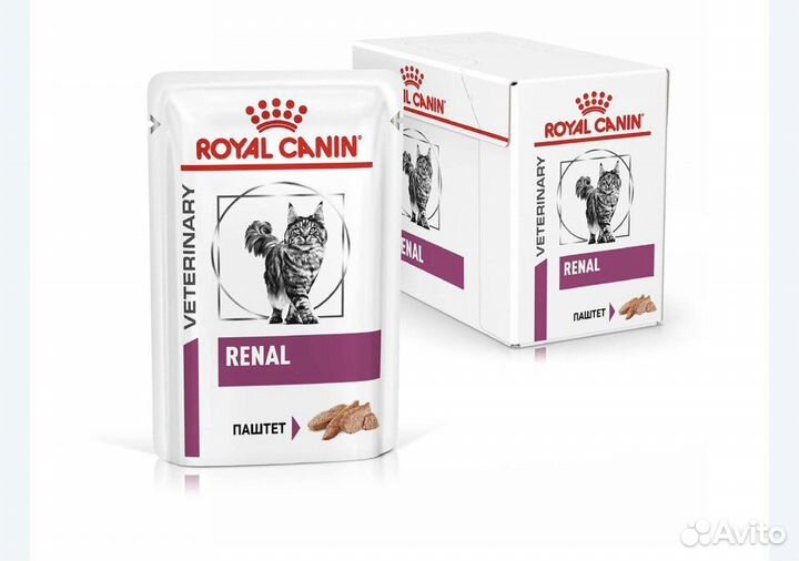 Влажный корм для кошек Royal Canin Renal паштет