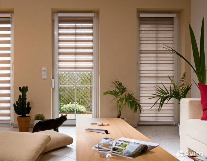 Жалюзи рулонные День Ночь