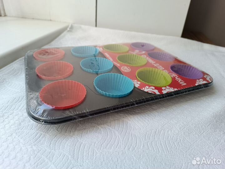 Форма силиконовая для выпечки кексов