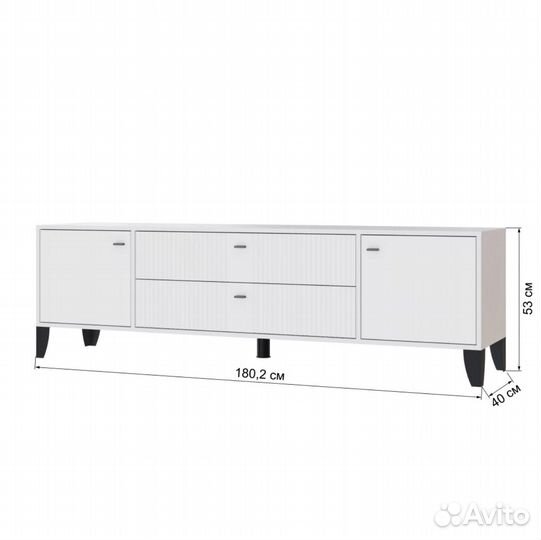 Тумба Парус 10 белый снег