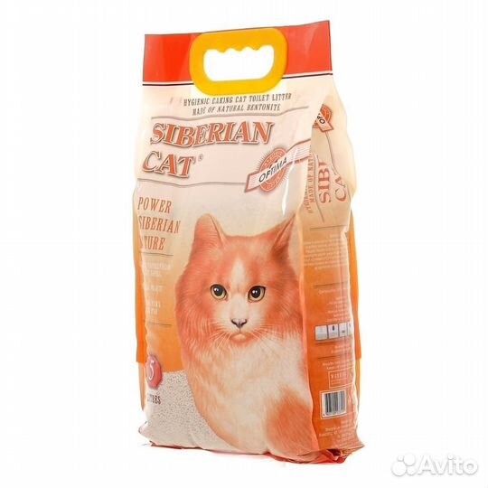 Сибирская кошка оптима Комкующийся наполнитель
