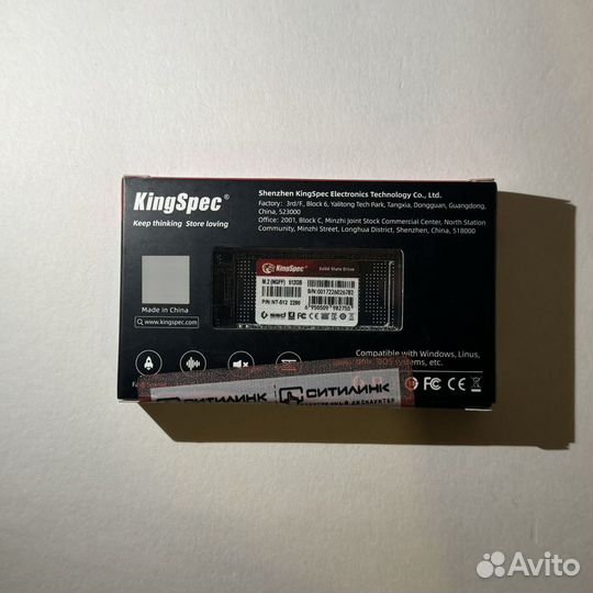 Ssd Kingspec m2 512Gb