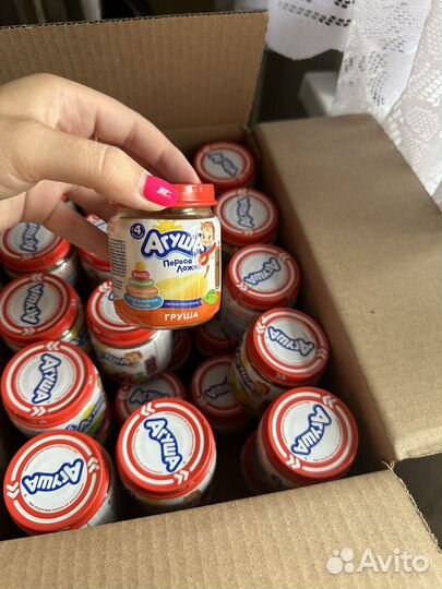 Детское фруктовое пюре агуша