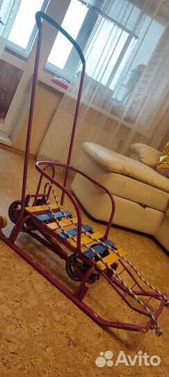 Продам санки с колёсами