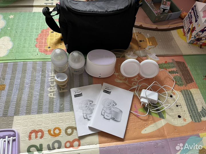 Молокоотсос avent электрический двойной