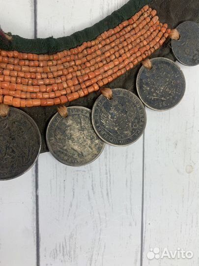 Монисто с серебром