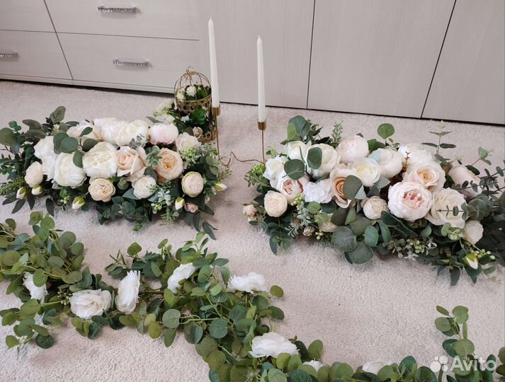 Цветы на свадебный стол