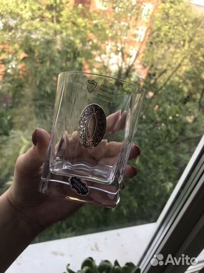 2 бокала для виски (серебро)