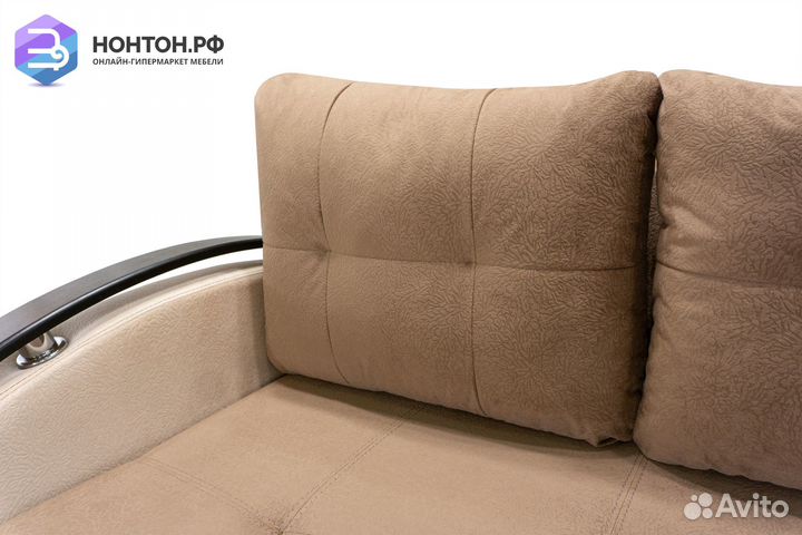 Диван еврокнижка София светло-коричневый