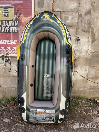 Двухместная надувная лодка пвх intex Seahawk 2