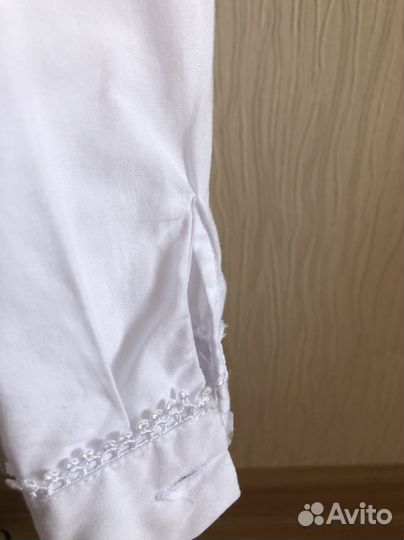 Блузка школьная для девочки 140-146 Button Blue