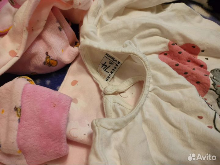 Большой пакет вещей одежда на девочку 62-74