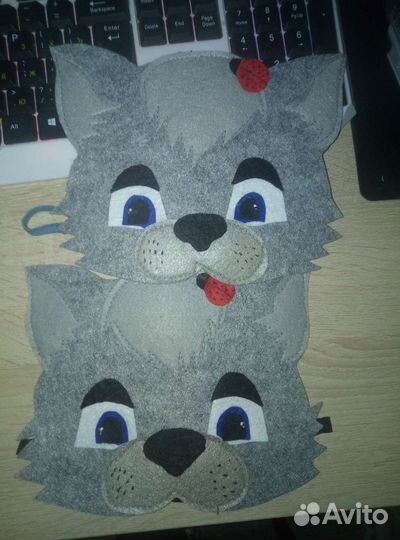 Маска/тигрёнок/волк/мышь /ёж и другие