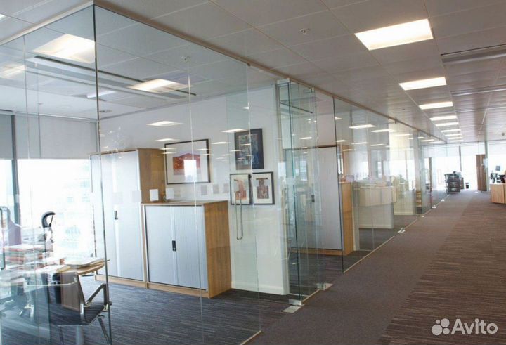 Перегородки из стекла