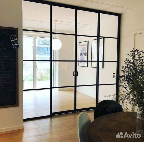 Межкомнатные перегородки из алюминия на заказ