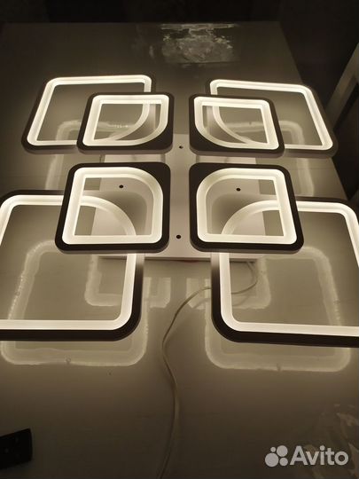 Светодиодная LED люстра с пультом новая