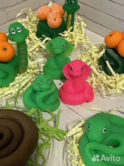 Мыло новогоднее ручной работы