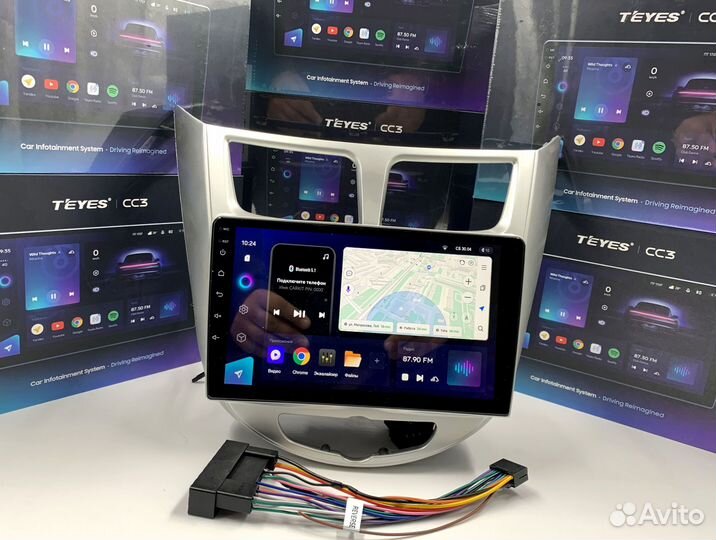 Магнитола Teyes 6/128 для Hyundai Solaris 1