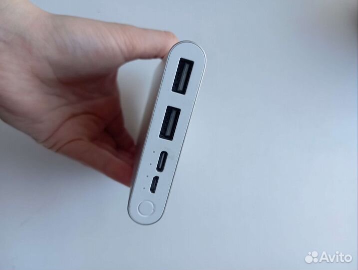 Xiaomi Mi Power bank 2i slim серебристый