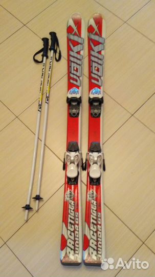Горные лыжи Volkl Junior Racetiger 130 + палки 95