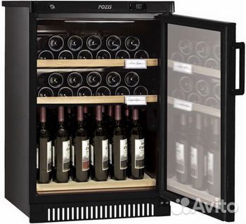 Винный шкаф Pozis шв 39 чёрный