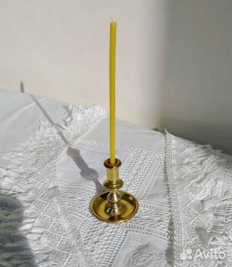 Подсвечник церковный латунь