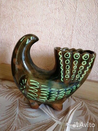 2шт. Солфетница голубь/обливная керамика