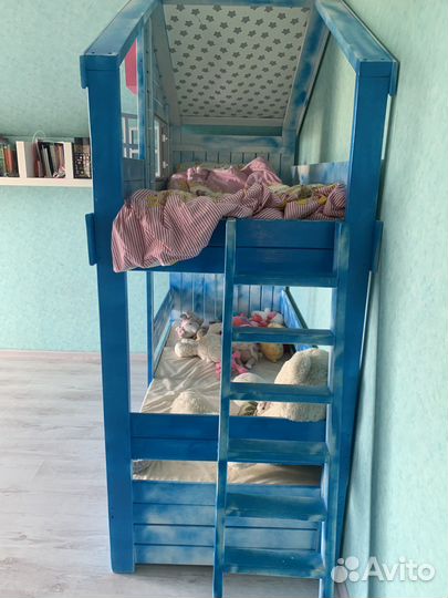 Детская двухярусная кровать бу Уютное гнездышко