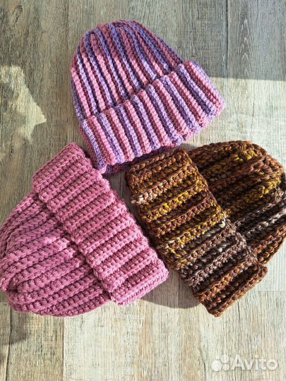 Зимние шапки вязаные