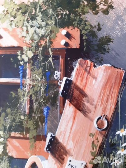 Старый интерьерный пейзаж 