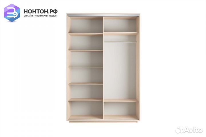 Шкаф-купе 2-х дверный Нонтон фото №1016 / дуб моло